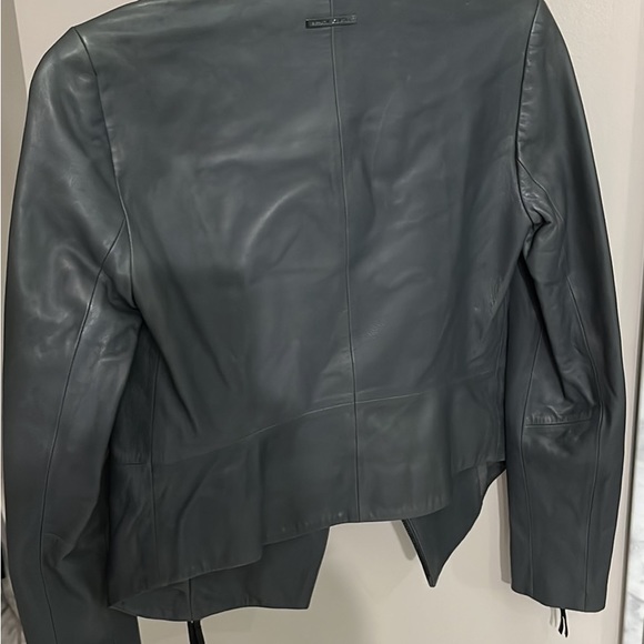 Rand new Armani Geniun Leather grey jacket - Picture 3 of 7